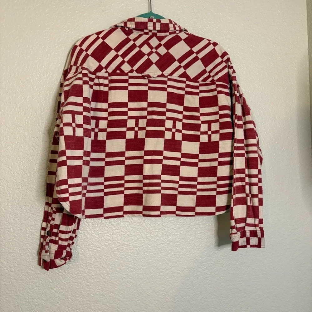 Urban outfitters BDG oversized cropped flannel top Boxy Women Small - Picture 7 of 13